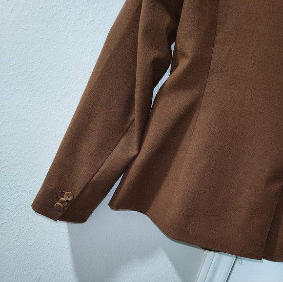 Banana Republic Women’s Sz 10 Brown Tailored Blazer Jacket Career Work Business - Picture 10 of 10
